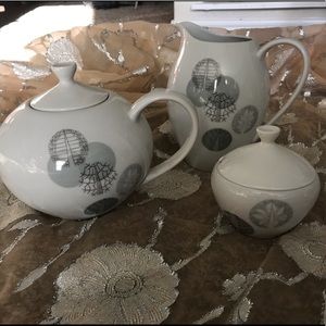 German Arzberg Tea pot, sugar bowl, creamer
